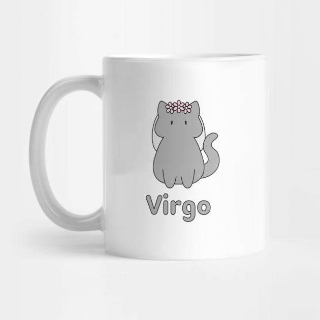 Virgo Cat Zodiac Sign with Text by artdorable